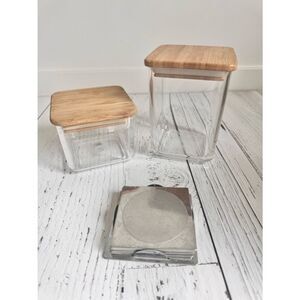 Storage Cannisters w/ Bamboo lids